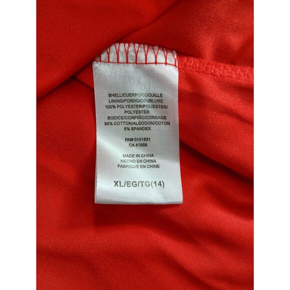 Beetlejuice Costume Girls XL 14 Red Kids Lydia Deetz Dress Long Sleeve Tier NWT - Picture 7 of 8